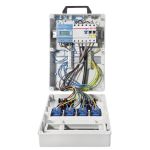 080.024.0021-Z | 2x16A 5p 400V | Netaansluiting: CEE16A | 4x randaarde-contactdozen 2p 230V 16A | Aardlekschakelaar: 30 mA (standaard) - JSK Handelsonderneming