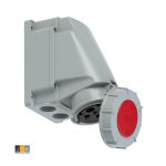PCE 134-6  wandcontactdoos 4-polig 63A type 400 V | (3P+E) 6h IP67 TWIST | Rood/grijs Keraf 102631