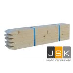 Piketten vuren | 2x4x60 cm/p | 50 stuks - JSK Handelsonderneming