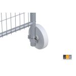 Loopwiel kunststof Heras diameter 20 cm wit nylon