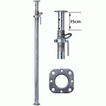 25 stuks Mammoet Stempel | Zwaarlaststempel | type EP20-350 | Maximale belastingswaarde 37,5 tot 20,6 kN | 1960 - 3500 mm | E01XD0025| inclusief stapelrek - JSK Handelsonderneming