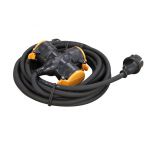 Verlengsnoer 5 meter met 3-voudige contactdoos H07RN-F - 3G1.5 mm2 - 493135 - JSK Handelsonderneming