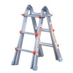 1413800100 | Waku Multifunctionele Ladder 4x3 | Gewicht: 10 kg | NEN 2484 / EN 131 norm | Hoogte ingeklapt: 102 cm - JSK Handelsonderneming