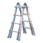 1413800100 | Waku Multifunctionele Ladder 4x3 | Gewicht: 10 kg | NEN 2484 / EN 131 norm | EAN: 42602709510066 - JSK Handelsonderneming