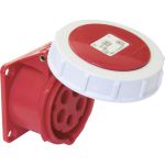 633.1526 | CEE aanbouw contactdoos IP67, 5-polig, 400V | 16A 415V 6h | kleur rood/wit | EAN-Code: 4028232087541 - JSK Handelsonderneming