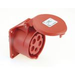 663.156 | SIROX® CEE-opbouw contactdoos IP44 | 5-polig, 400V | 6h recht, 16A Flensmaat 70 x 70 mm | EAN-Code: 4028232225769