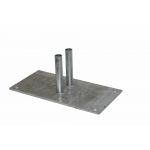 Bouwhek-voetplaat groot 500 x 250 mm - JSK Handelsonderneming