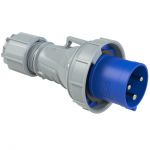 033-6 CEE-plug 3-polig 63A, 230 V (50+60 Hz) Blauw, 6h IP67 POWER TWIST - 1022366 - JSK Handelsonderneming