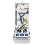 Wandverdeler - bedraad "WOLFSBURG" | 2x 32A 5-polig 400V | 3x wandcontactdoos Schuko 230V | Beveiligd |063.203.2010-NL - JSK Handelsonderneming