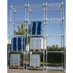 Euro-Rek JSK 1370x1000x310 mm hartafmeting | Stapelrack | Stapelrekken | Rongenpallet | Bandenrek | 1545x1180x310mm | Laadvermogen 1.500 kg