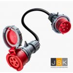 165>325 | 32A 5-polige CEE naar 16A 5-polige CEE adapter IP67 | 1446.165325