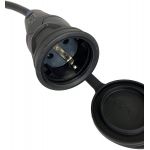 323163 | Verloopsnoer CEE stekker 32A 3-polig blauw naar 2-polig 230V Schuko contrastekker vrouw 323162