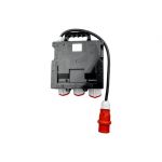 Wandverdeelkast met aansluitsnoer CEE 32A | 2 x CEE-16/400 V stopcontact, 1 x CEE-32/400 V en 4 x 230 V geaarde stopcontacten | incl. 32A en 16A zekeringautomaten [CLONE]