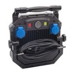 Vetec LED 100W Strijklamp schakelbaar in 3 kleuren | Kleurtemperatuur 2700° / 4500° / 6500° K | klasse 1 | incl. 2x Schuko contactdoos + 5 meter snoer op standaard | 55.325.10