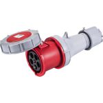 832.356 | CEE-contrastekker IP 67, 5-polig, 400 V, 6 h 63 A, met vernikkelde contacten | Spanning volgens EN 60309-2: 400 V (50+60 Hz) rood - JSK Handelsonderneming