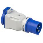 Caravan-Adapter, CEE-Stecker 16A, 3-pol. 230V, auf Schuko-Dose, 230V, PCE 9433100 - JSK Handelsonderneming