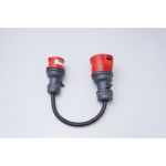165324 Stroom adapter CEE Plug 16A 5-polig naar CEE Socket 32A 4-polig | 165=>324 - JSK Handelsonderneming
