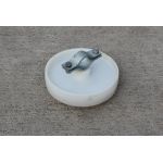 5 stuks Bouwhekwiel Nylon uitvoering incl. vaste klem in doos als actieset geleverd