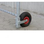 Bouwhek-wiel diam.25cm (gelagerd) met massieve rubber band - JSK Handelsonderneming