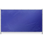 Blauw bouwhekzeil 176x341cm 150gr/m² | Rondom op 50cm voorzoen van een aluminium bevestigingsoog ø12mm. - JSK Handelsonderneming