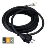 Gereedschapsnoer 10 meter | 3x1 mm² H07RN-F | zwart klasse 1 | 104716 - JSK Handelsonderneming