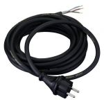 Gereedschapsnoer 3,0 meter 3x2,5 mm² H07RN-F zwart klasse 1 | 104703 - JSK Handelsonderneming
