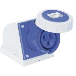 CEE-wanddoos IP 67, 3-polig, 230 V, 6 h 16 A | 230 V (50+60 Hz) blauw | Beschermingsgraad (IP): IP67 | 601.1326