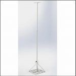 Lichtmast uitschuifbaar 3 - 6 meter compleet met LED lampen en 13 meter kabel - Sirius 600 - JSK Handelsonderneming