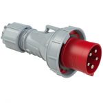 CEE-stekker 035-6 CEE-stekker 63A 5-polig 400V Power Twist IP67 | PCE CEE 63A 400V 5p Plug Male Red IP67 of in combinatie met Female 63A - JSK Handelsonderneming