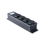 Snoercentrale zwart / stagebox zwart met 3 inbouw contactdozen 16A, 250V~ type 16z KERAF 104473 - JSK Handelsonderneming