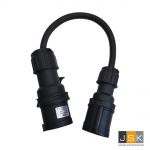 CEE CEE Adapter Starkstrom 32A Stecker 5p auf 16A Kupplung 5p - Black Edition - JSK Handelsonderneming