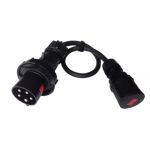 635325 CEE Stroom adapter 63A 5p naar CEE 32A 5p 400V - 635325 Black Edition - JSK Handelsonderneming