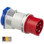 165162 | 16A Adapter CEE 5 Pol. Stecker auf Schuko - Kupplung 1m 3X2,5mm² CEE 5 Pol. Adapter - 165->162 - JSK Handelsonderneming