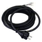 Gereedschap kabel 10 meter neopreen | 2x1,0 mm² H07RN-F zwart | klasse 2 | 104714 - JSK Handelsonderneming
