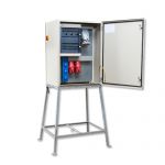 Bouwmeterkast 80 Ampère - KEM8002 -  1x CEE 63A 5p 400V - 3 x CEE 32A 5p 400V - 6 x schuko 16A 2p+RA 230V - 104499 - JSK Handelsonderneming