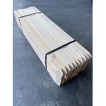 Piketten hout | Vuren piketpaal | paalpiket | heipiket | houten piketten | 22x32x600mm met oranje kop - per pakket 50 stuks - JSK Handelsonderneming