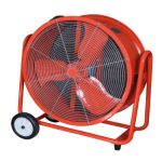 VOK-242S Professionele ventilator van Oklima, 9.600 m³/h luchtverplaatsing, Afmetingen 78 × 30 × 85 cm, Verstelbare hoek 360 °