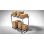 Manurack (Euro-rack) Dubbel | Dubbel Euro-Rack | Flexibel en praktisch opslagsysteem | excl. rongen 60.3 | Hart Afmetingen: L: 1845, B: 1000, H: 310(mm) | Flexibele magazijnstelling