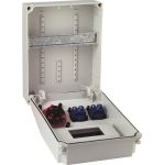 Wandverdeler kunststof lege behuizing, onbedraad zonder automaten "WORMS", 1x CEE 16A, 2x schuko 230V → niet beveiligd, Nominale spanning 230/400 V ~ 062.012.0000
