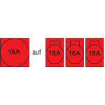 CEE Krachtstroomkabel kabel met contactdoosverdeler 32A | CEE 5 polig 32A naar 3x CEE 32A 400V | 953.0113