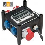 Brennenstuhl Bouwaansluitkast zwerfkast, (bxd) 34cmx26.5mm, CEE-contactstop met snoer, 1 CEE-contactdozen 32 A/400, nom. (meet)stroom 32A, aansluitvermogen 22kVA, 2 CEE-contactdozen 16 A/230, 1153690400