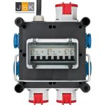 Brennenstuhl Bouwaansluitkast zwerfkast, (bxd) 34cmx26.5mm, CEE-contactstop met snoer, 1 CEE-contactdozen 32 A/400, nom. (meet)stroom 32A, aansluitvermogen 22kVA, 2 CEE-contactdozen 16 A/230, 1153690400