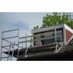 Verzinkte dakschraag met leuninghouder | Ideaal om uw dakkapel te schilderen, reparatiewerkzaamheden of het leggen van zonnepanelen - gratis verzending NL