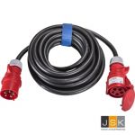 CEE Verlengsnoer 10 meter 400V 16A 5-polig 5x2,5 mm² contactmateriaal CEE 3P+N+A - 105300