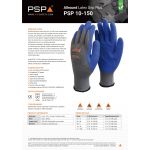 PSP 10-150 Werkhandschoen Allround Latex Blauw | doos 144 paar | maten 7-11 | 2.01.10.150