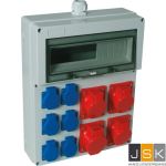 VOTHA WIESBADEN wandverdeler - onbedraad zonder automaten met 1x CEE 32A, 3x CEE 16A, 6x WCD'S 230V -  083.136.0000-V - EAN: 4028232140147