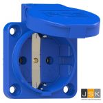 Schuko inb WCD P-NOVA flens 50 mm, PCE 105-0B, incl. dunne flensdichting, afstand tussen de bevestigingsgaten: 38 x 38 mm, 601.050 Blauw