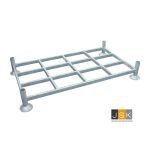 Stapelrek Eurorack Dubbel 1845x1000 mm Basisstelling, Thermisch verzinkt, Hartmaat: 1845 x 1000 mm, Maximale belasting: 1.500 kg, 18 racks per stapel (nestbaar)