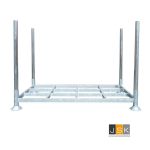 Stapelrek Eurorack Dubbel 1845x1000 mm Basisstelling, Thermisch verzinkt, Hartmaat: 1845 x 1000 mm, Maximale belasting: 1.500 kg, 18 racks per stapel (nestbaar)