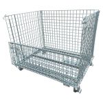 Gaascontainer 100x80x85cm, inklapbare metalen gaascontainer, buitenmaten 1000x800x850 mm. Inwendig 970x760x700 mm